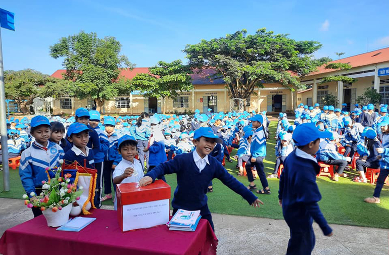 Hoạt động của học sinh Trường TH Đạ Ròng Đơn Dương