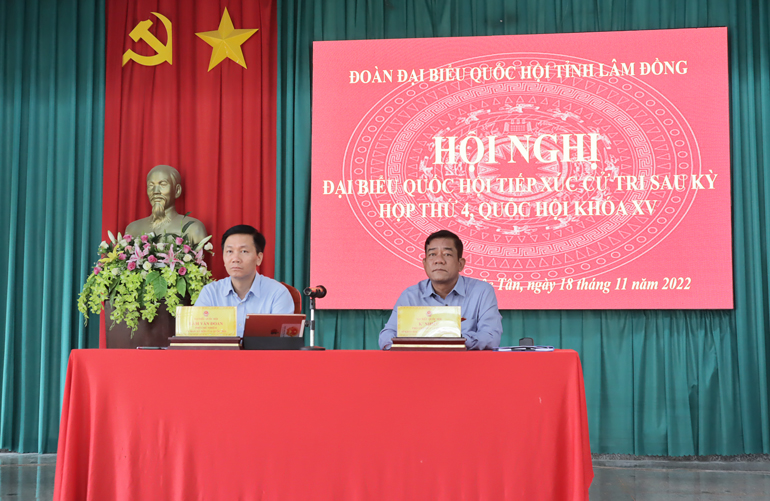 Cử tri xã Lộc Tân kiến nghị nhiều vấn đề đến Đoàn ĐBQH
