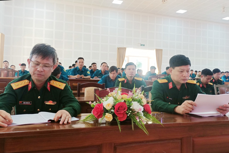Tập huấn báo cáo viên, tuyên truyền viên pháp luật trong lực lượng vũ trang tỉnh
