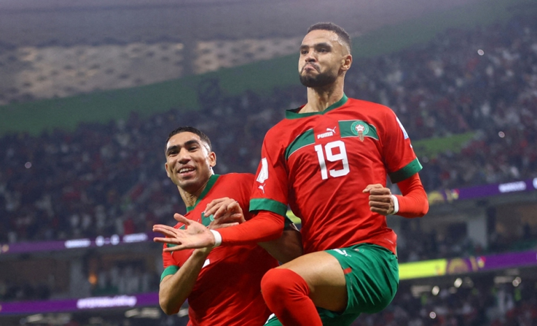 Đội tuyển Morocco lại tiếp tục hạ thêm một đội mạnh khác là Bồ Đào Nha để tiến vào bán kết - ảnh Internet