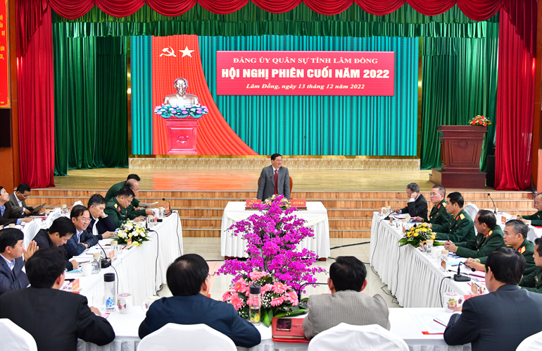 Hội nghị Đảng ủy Quân sự tỉnh Lâm Đồng phiên cuối năm