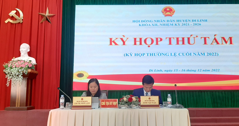 Kỳ họp thứ 8 HĐND huyện Di Linh