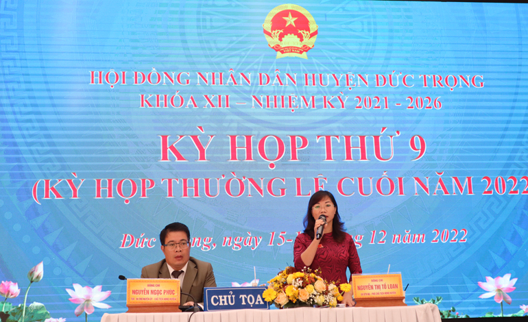 HĐND huyện Đức Trọng khóa XII khai mạc kỳ họp thường lệ cuối năm