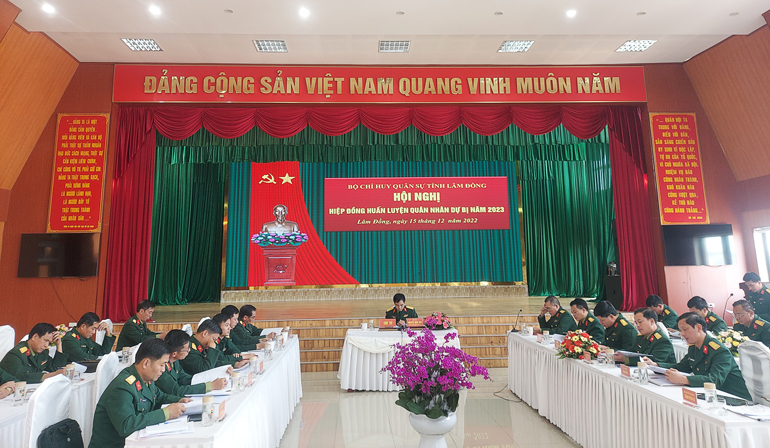 Bộ CHQS tỉnh: Hội nghị hiệp đồng giao nhận quân năm 2023