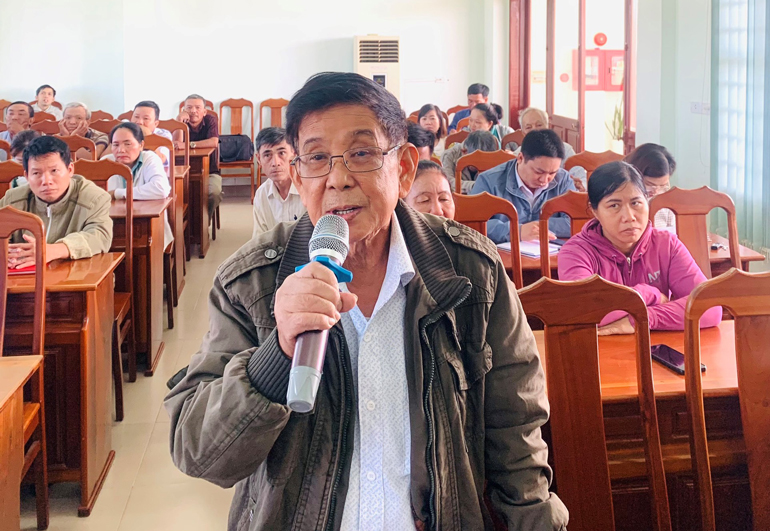 Đại diện các tầng lớp nhân dân phát biểu ý kiến
