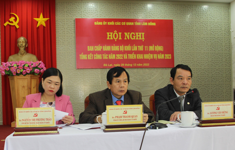 Đảng bộ Khối Các cơ quan tỉnh có 92,7% TCCSĐ hoàn thành tốt nhiệm vụ năm 2022