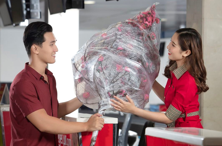 Mang Xuân về nhà, Vietjet vận chuyển mai, đào Tết 2023