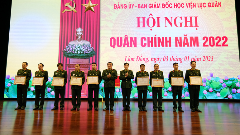 Học viện Lục quân tổ chức Hội nghị Quân chính năm 2022