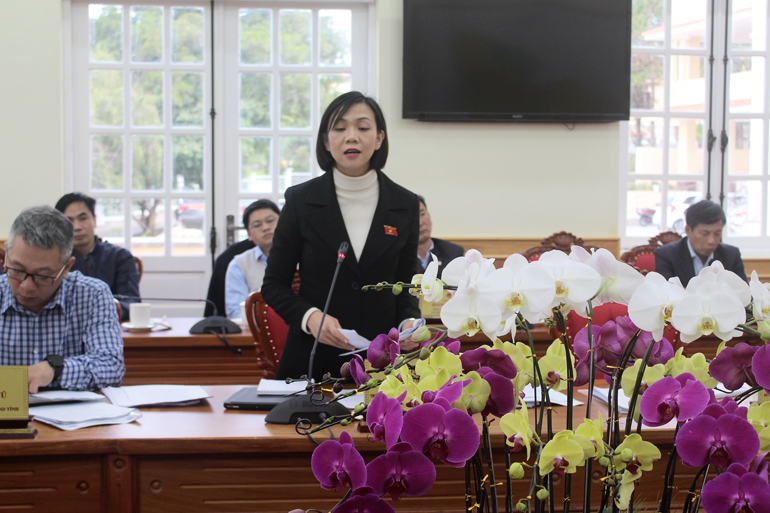 Các thành viên Đoàn giám sát đặt vấn đề với sở GTVT về những vấn đề còn tồn tại